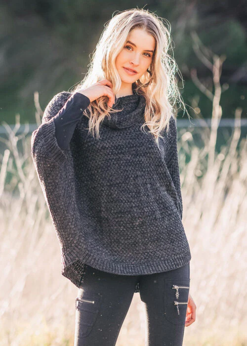 Moonlight Hemp Poncho - Image 3
